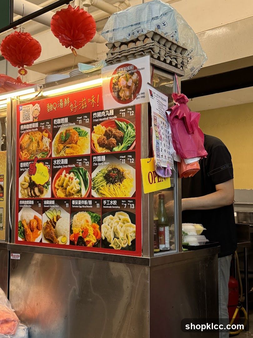 Food Stall Menu