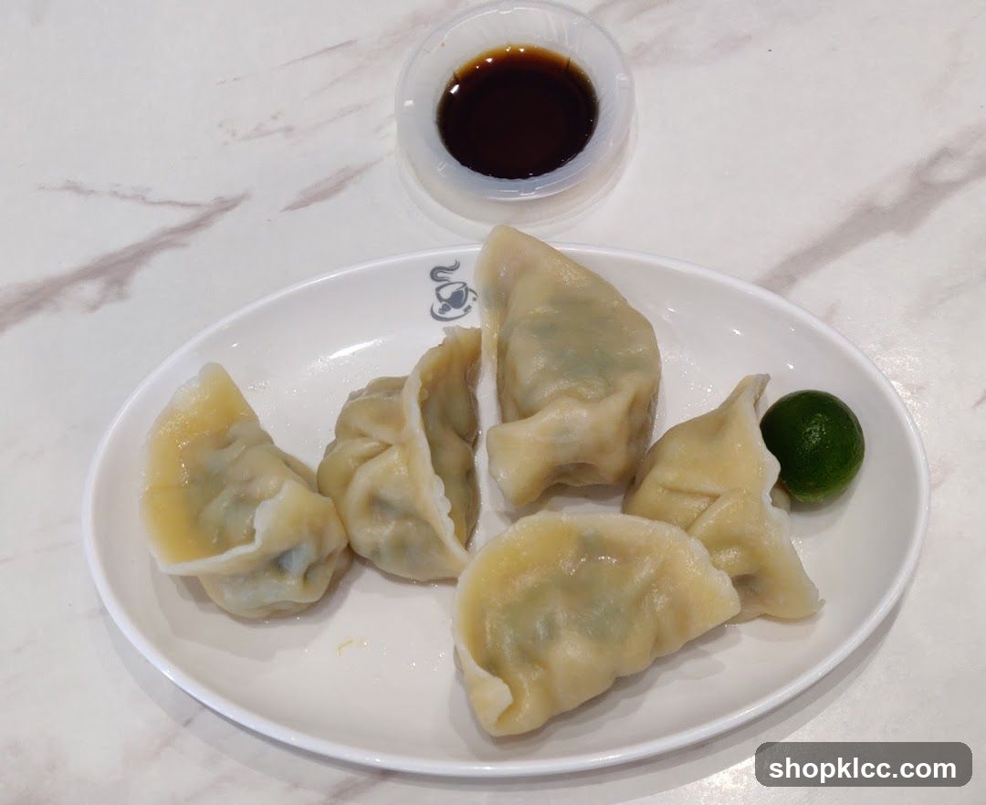 Steamed Dumplings with Soy Sauce