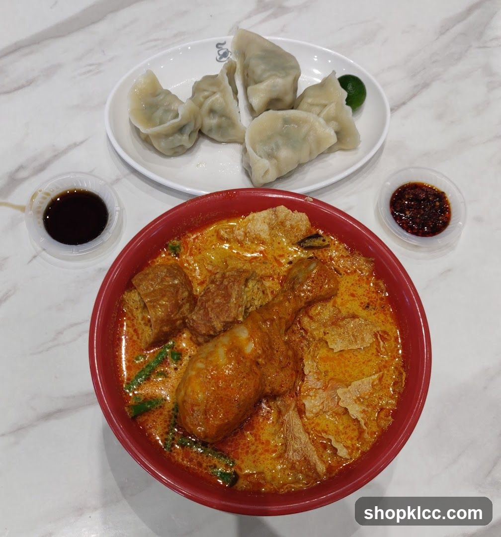 Curry Laksa with Dumplings
