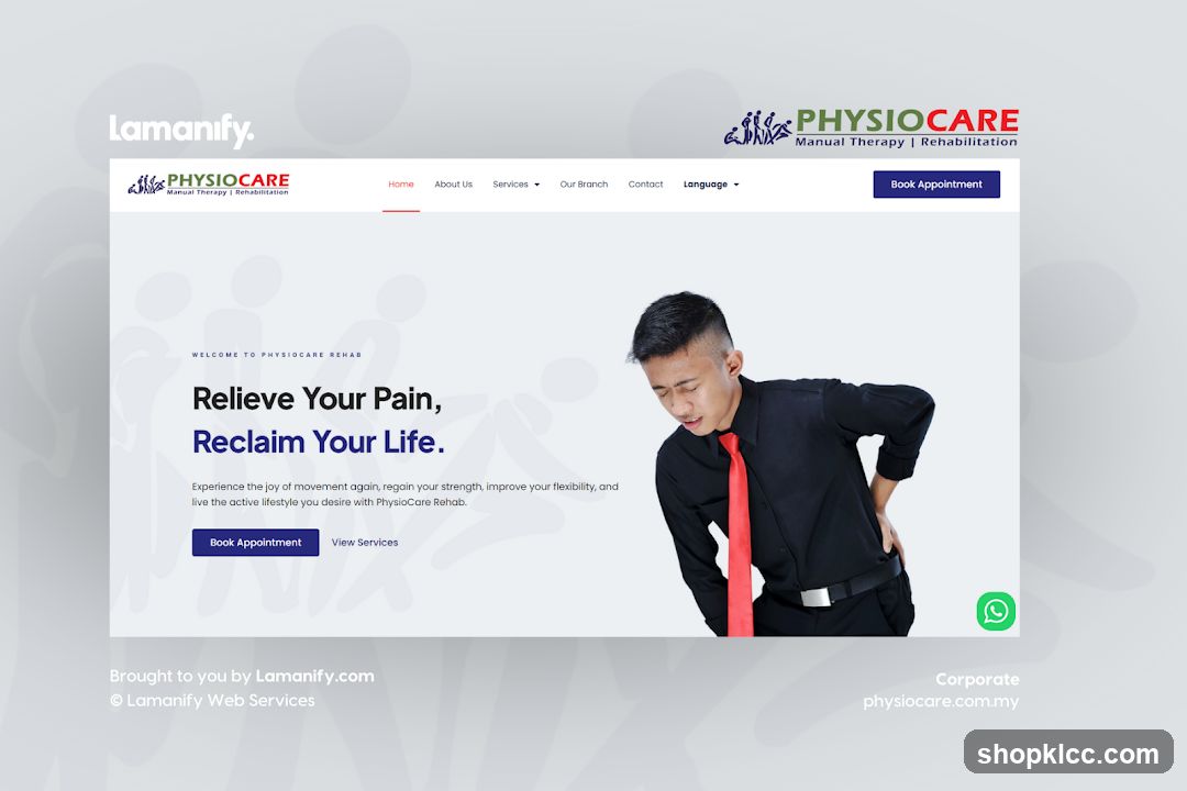 PhysioCare Rehab Website