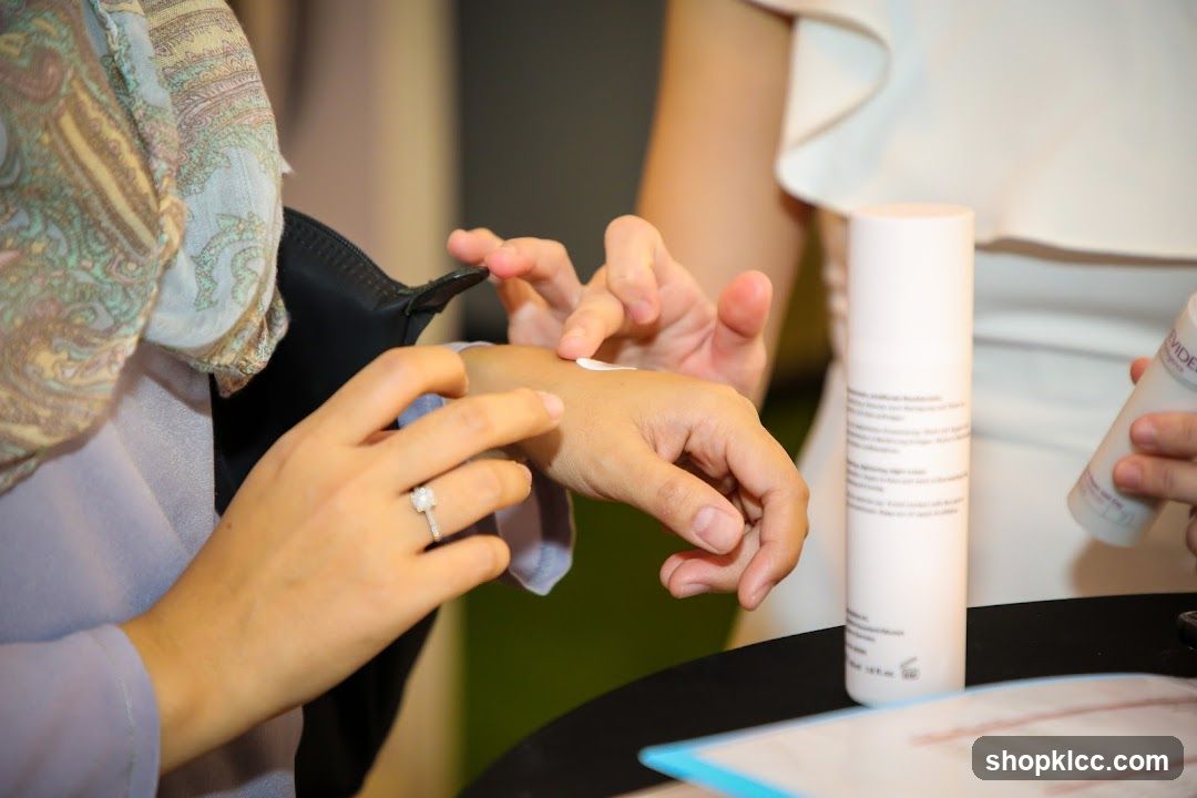 Applying Cream to Hand