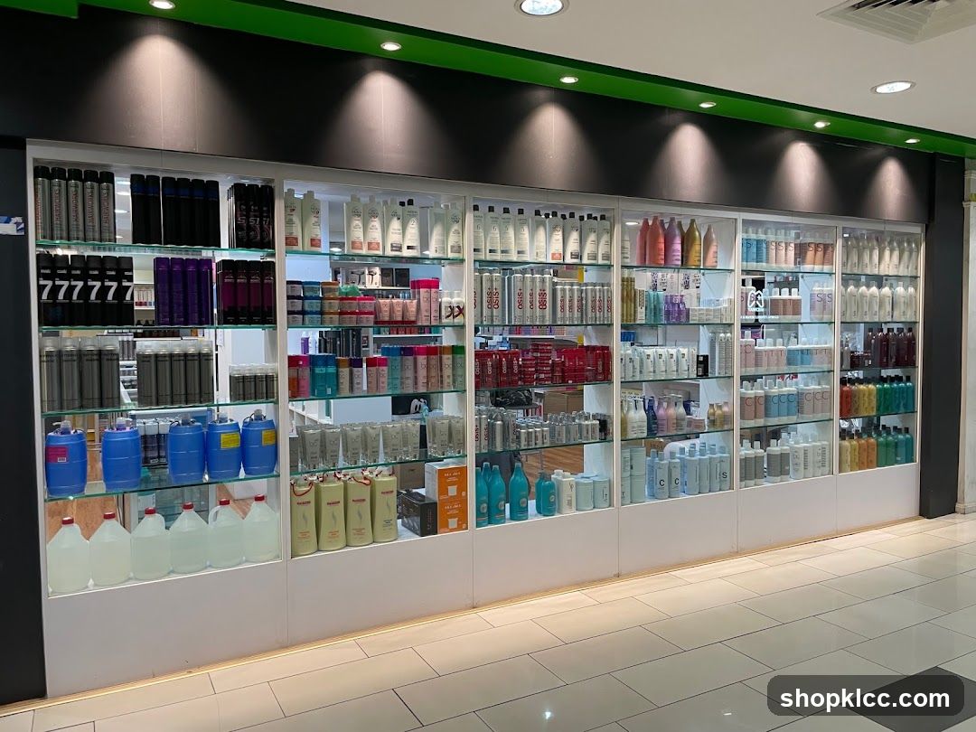 Hair and Beauty Products Display