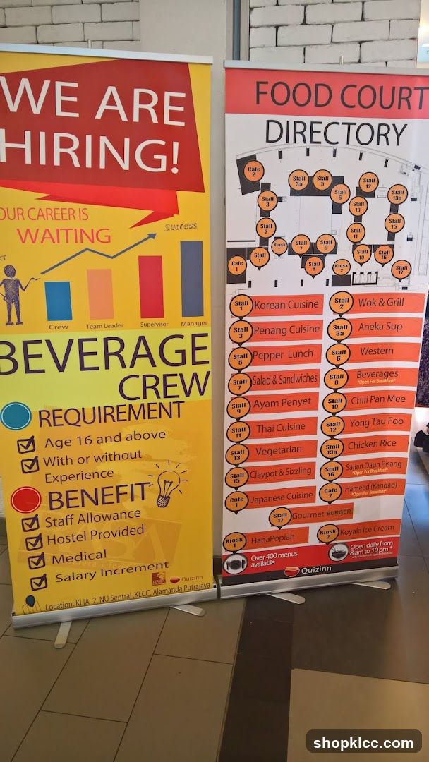Hiring and Food Court Directory Banners