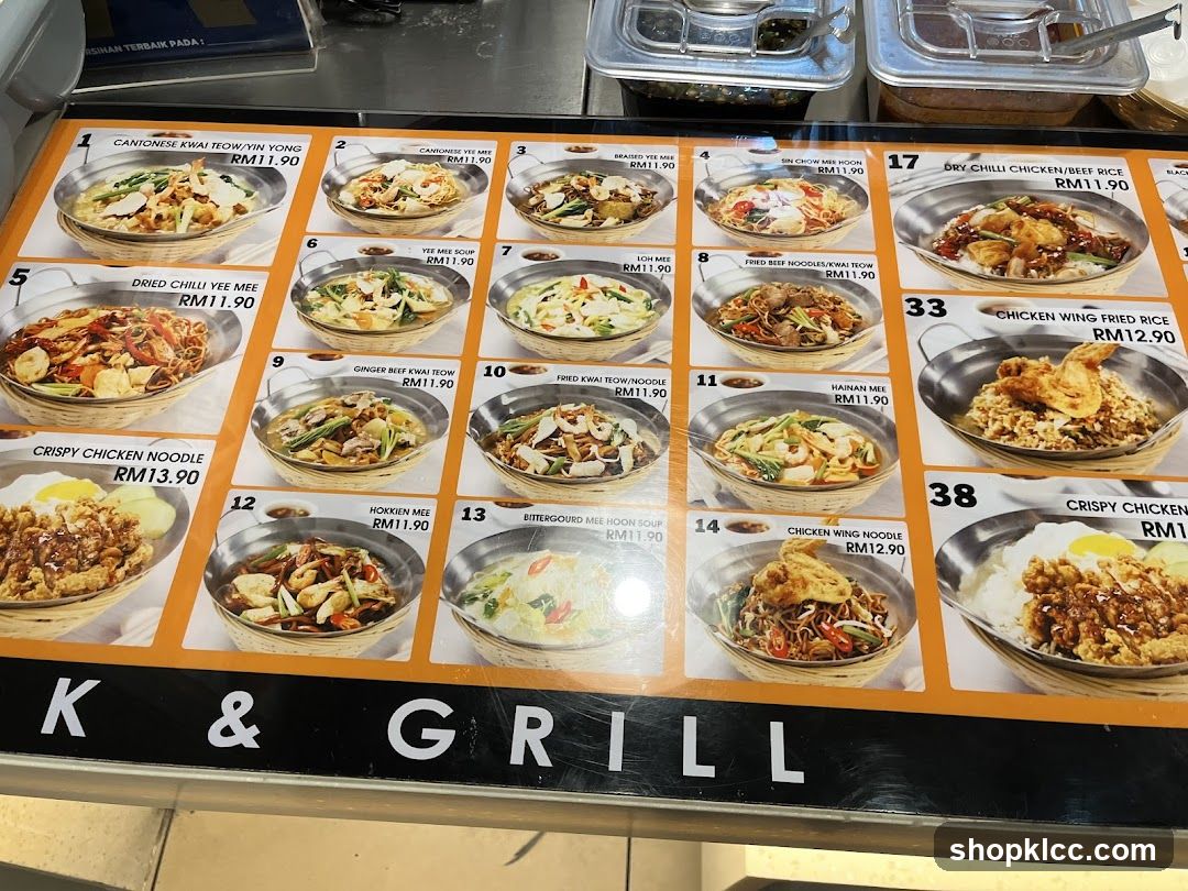 K & GRILL Menu
