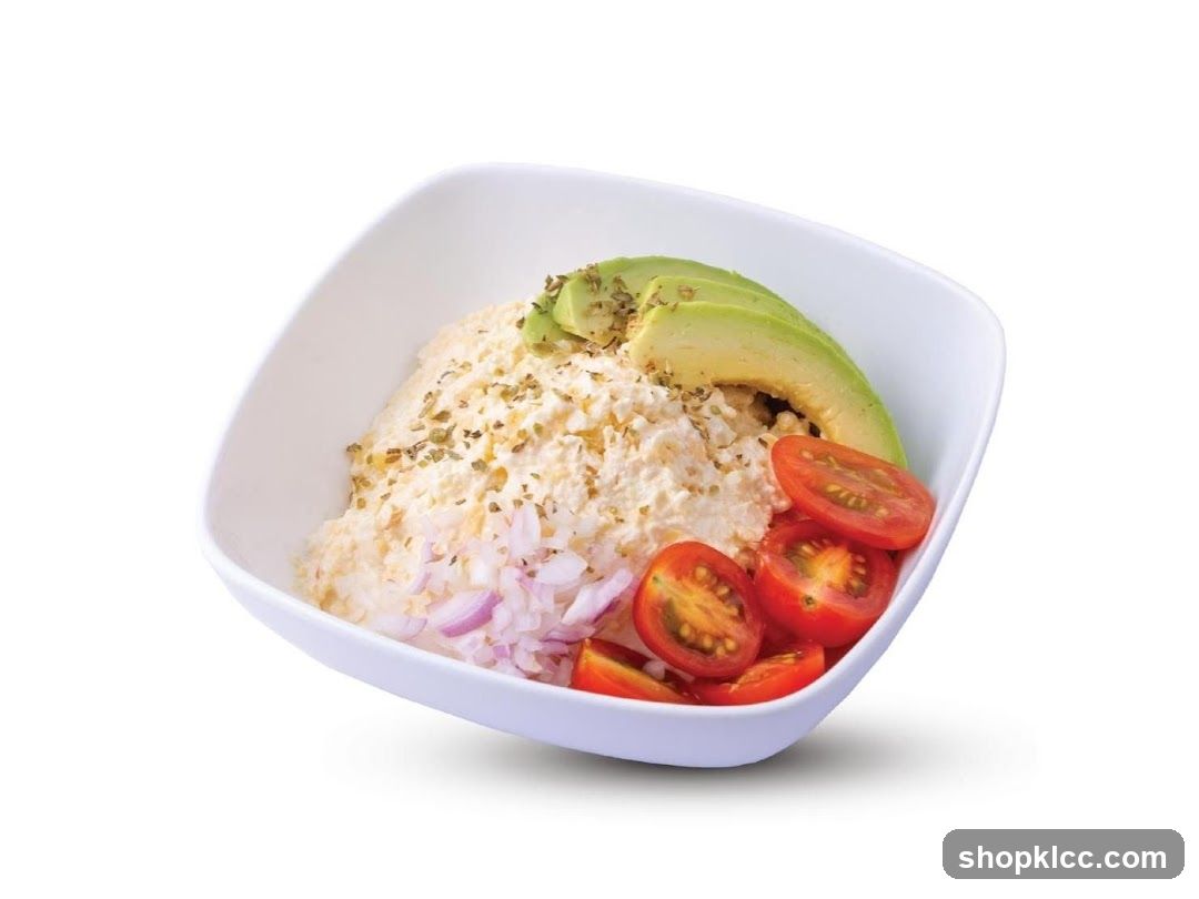 Healthy Bowl with Avocado and Tomatoes