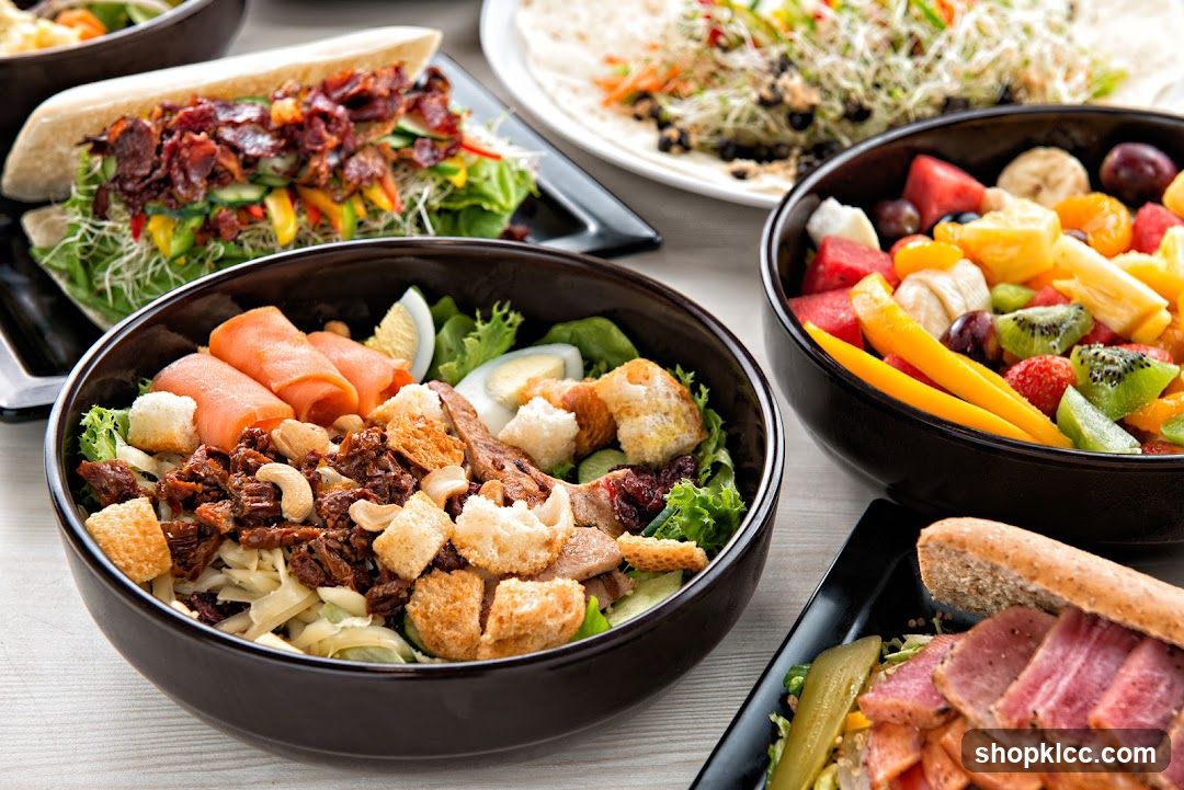 Assortment of Salads and Sandwiches