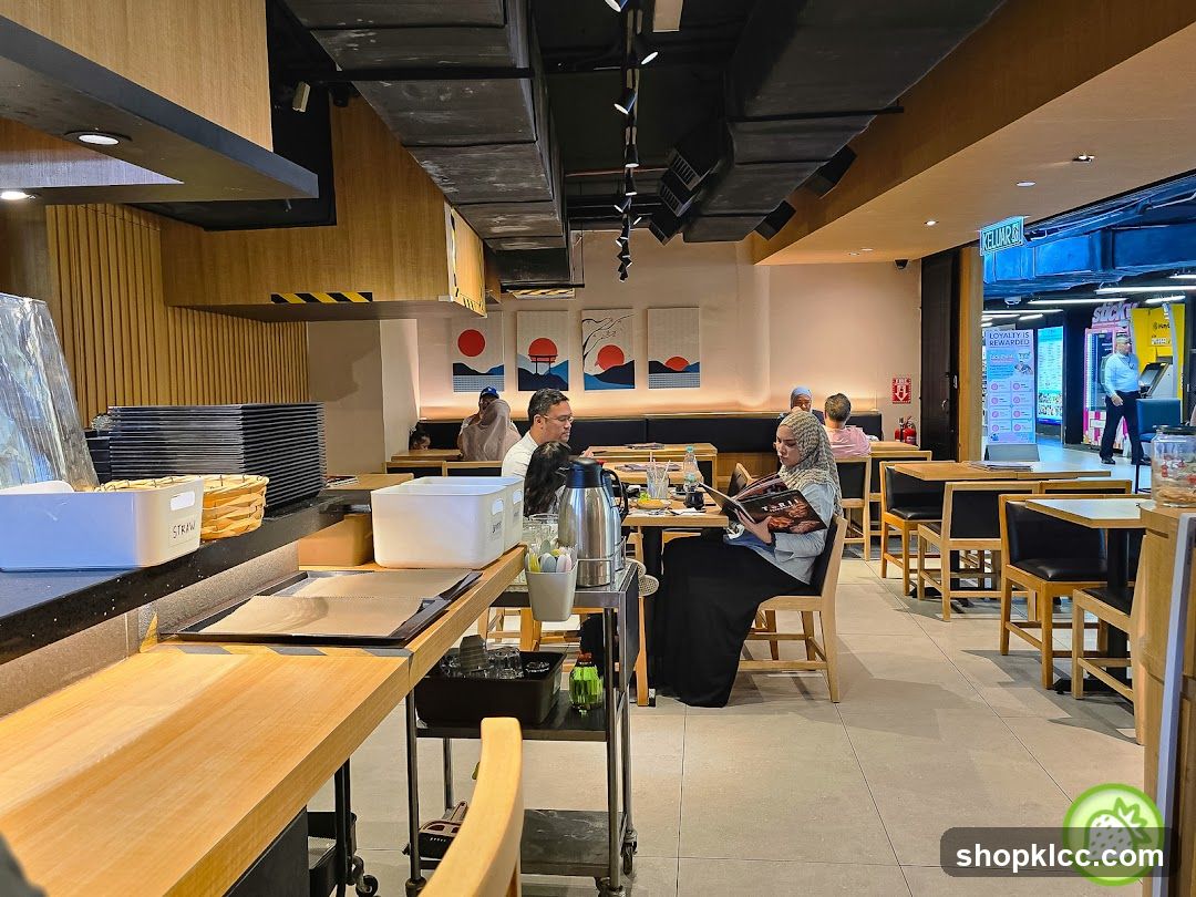 Restaurant Interior with Diners