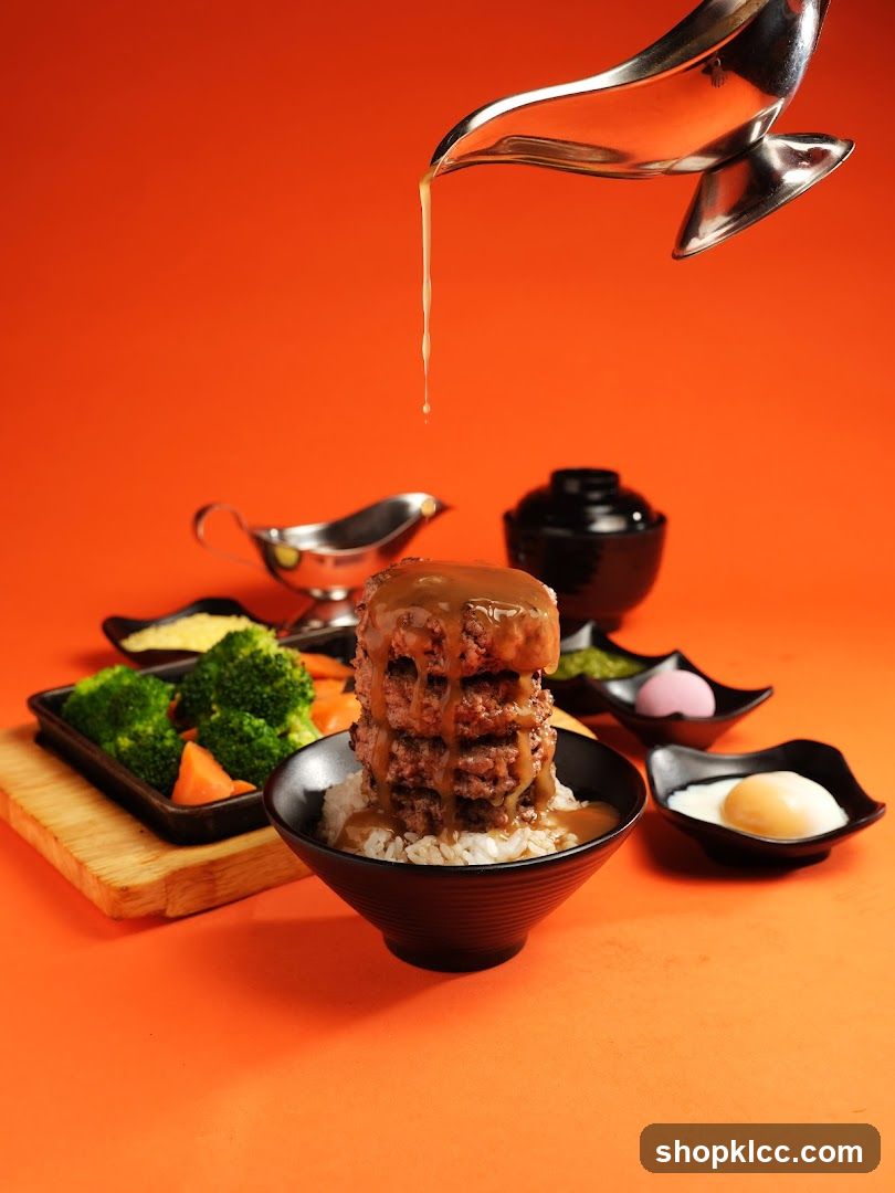 Hamburger Steak Rice Bowl