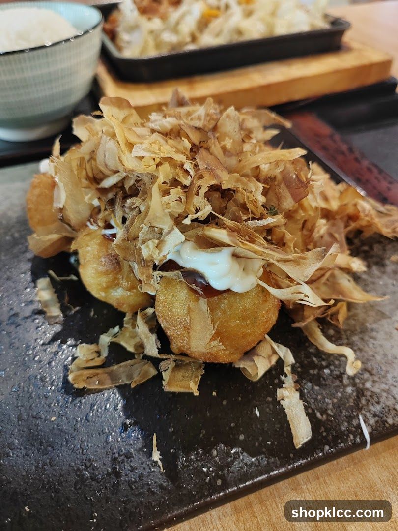 Takoyaki with Bonito Flakes