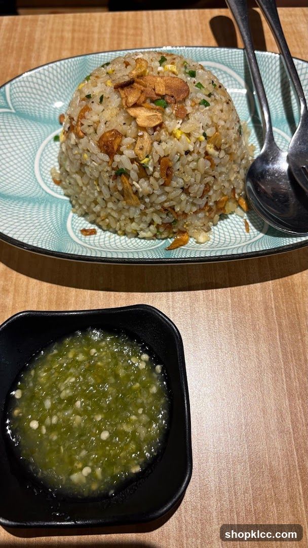 Fried Rice with Garlic and Sauce