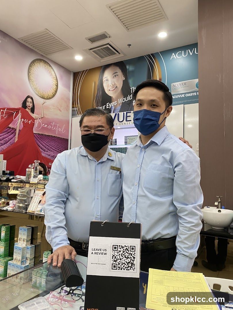 Two Men in an Optical Shop