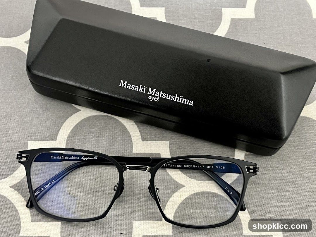 Masaki Matsushima Eyeglasses and Case