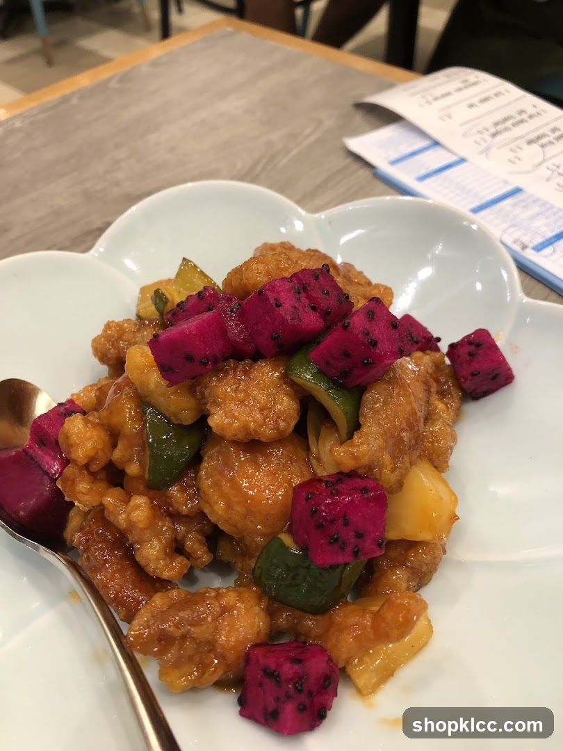 Sweet and Sour Chicken with Dragon Fruit