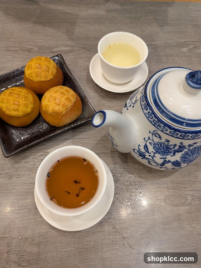 Pineapple Buns and Tea