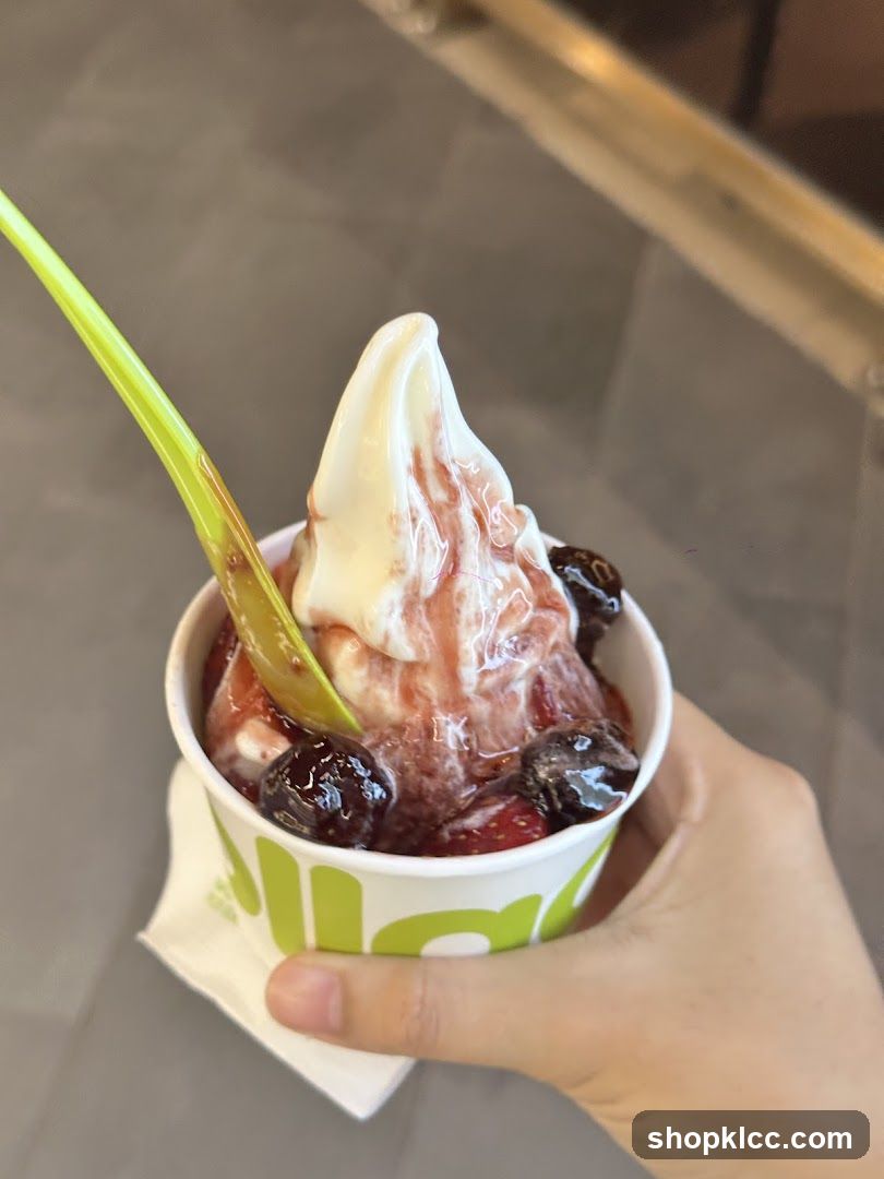 Frozen Yogurt with Berries