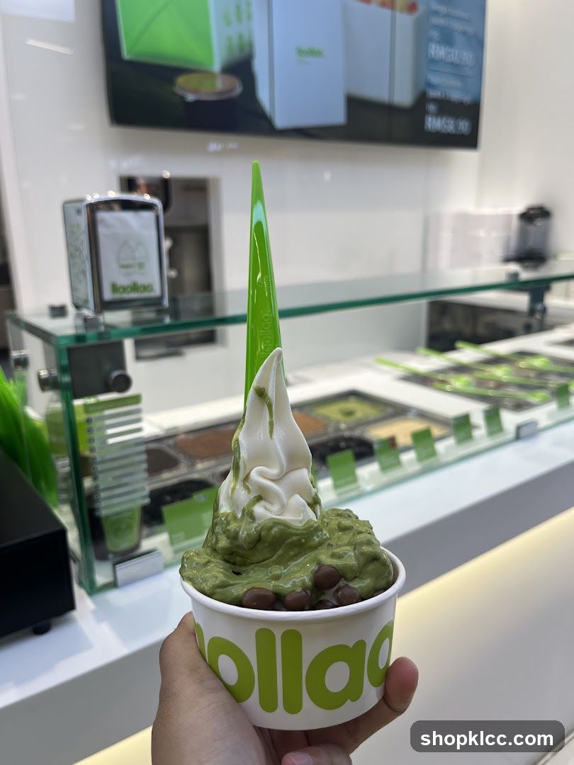 Matcha Soft Serve Ice Cream