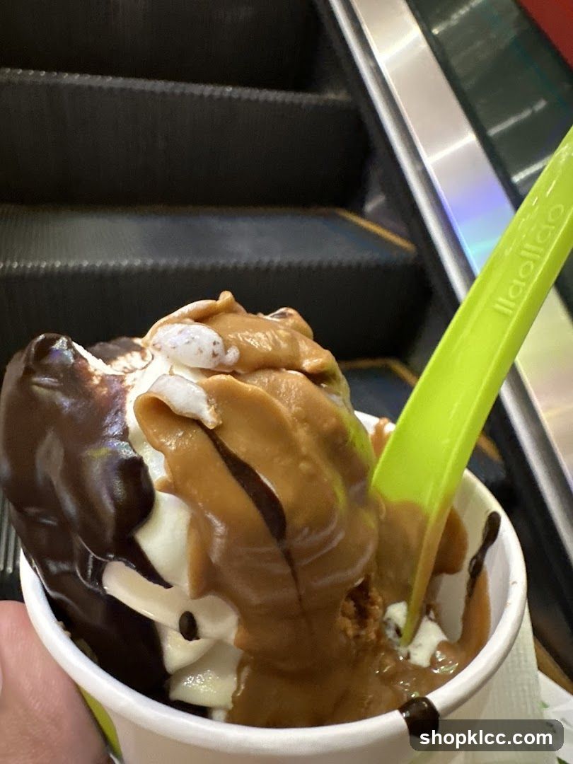 Frozen Yogurt with Toppings