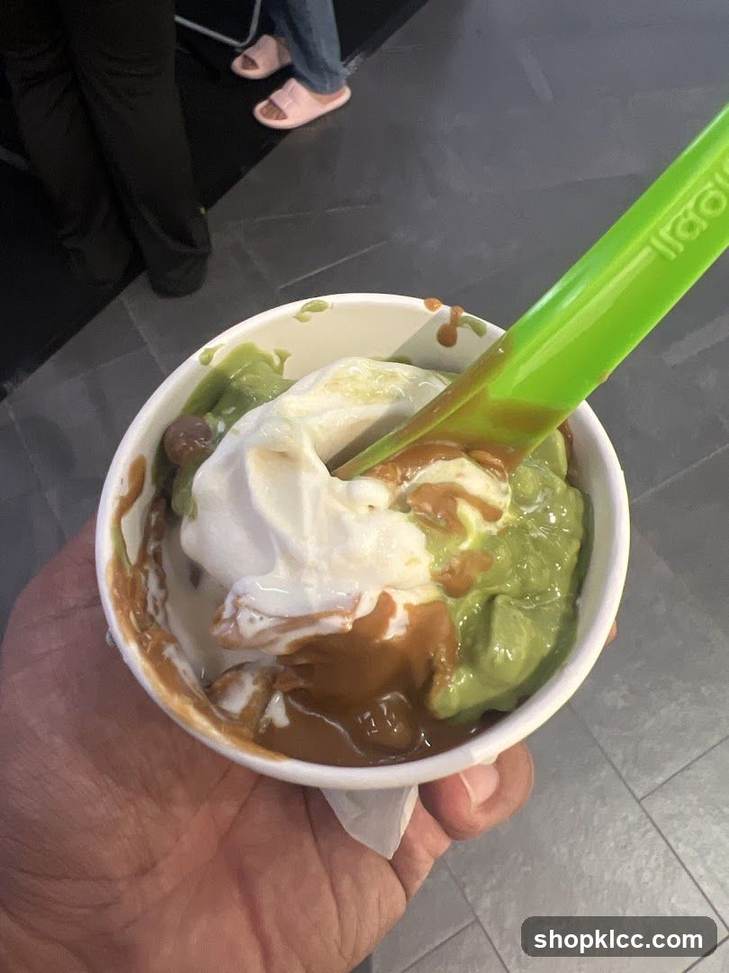 Frozen Yogurt with Toppings