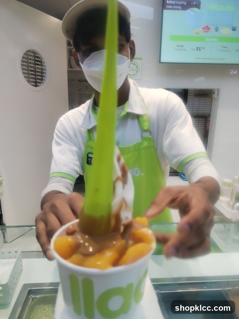 Dessert being served