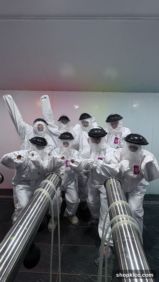 Group in protective suits