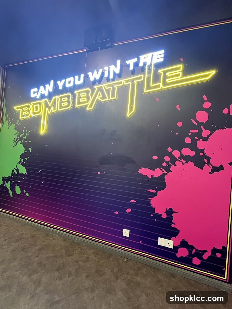 Bomb Battle Neon Sign