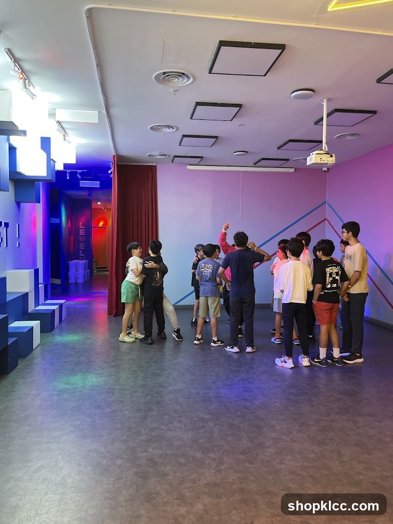 Children in a brightly lit room