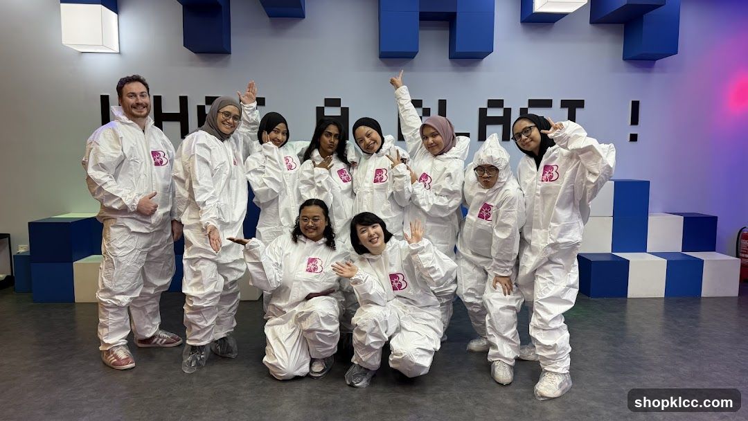 Group in protective suits