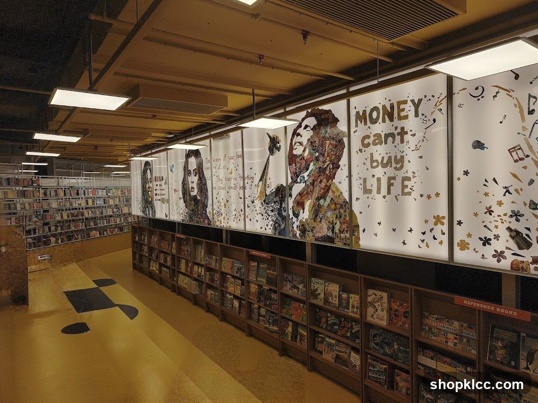 Library Interior with Artwork
