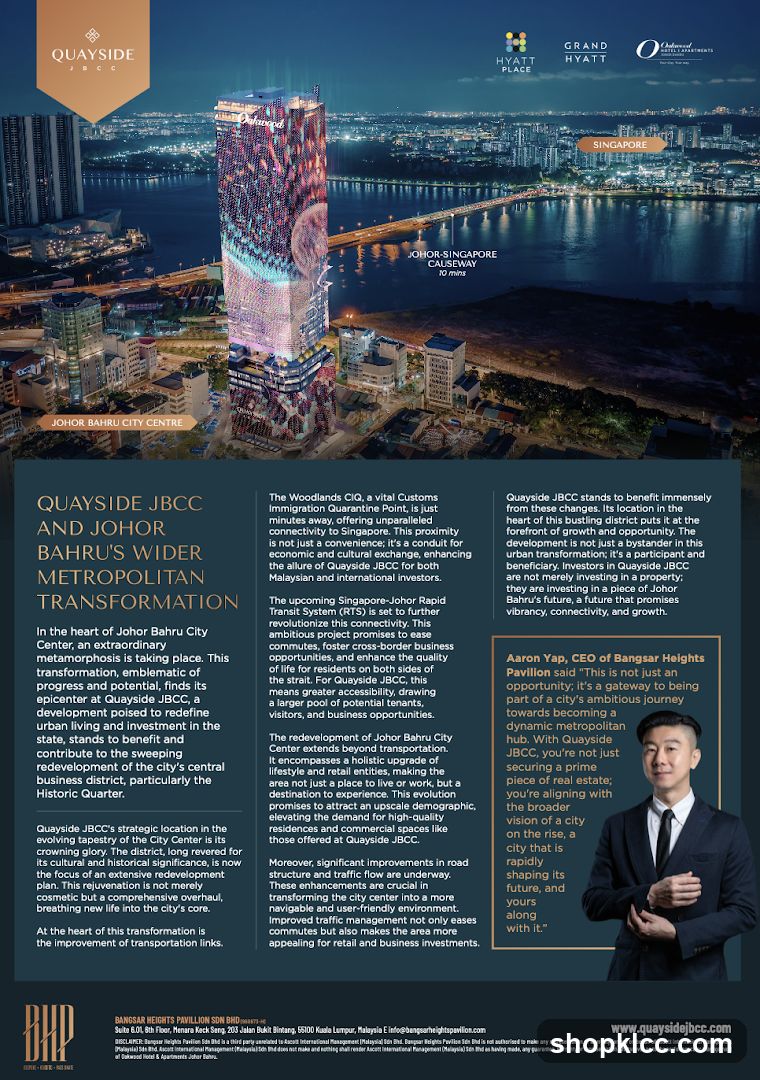 Quayside JBCC and Johor Bahru's Wider Metropolitan Transformation