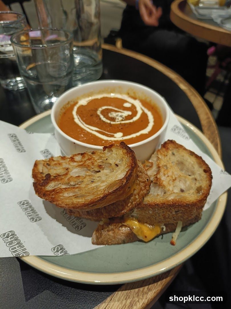 Soup and Grilled Cheese Sandwich