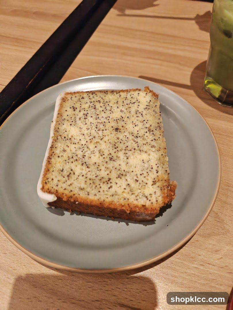 Poppy Seed Cake Slice