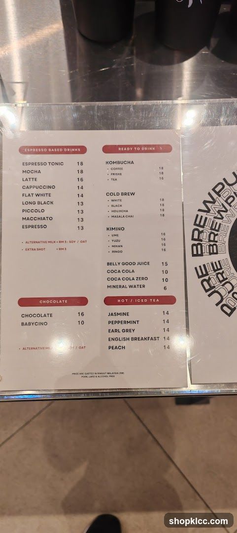 Brewpub Menu