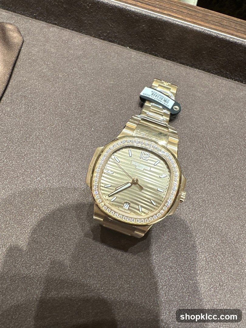 Gold Watch with Diamonds