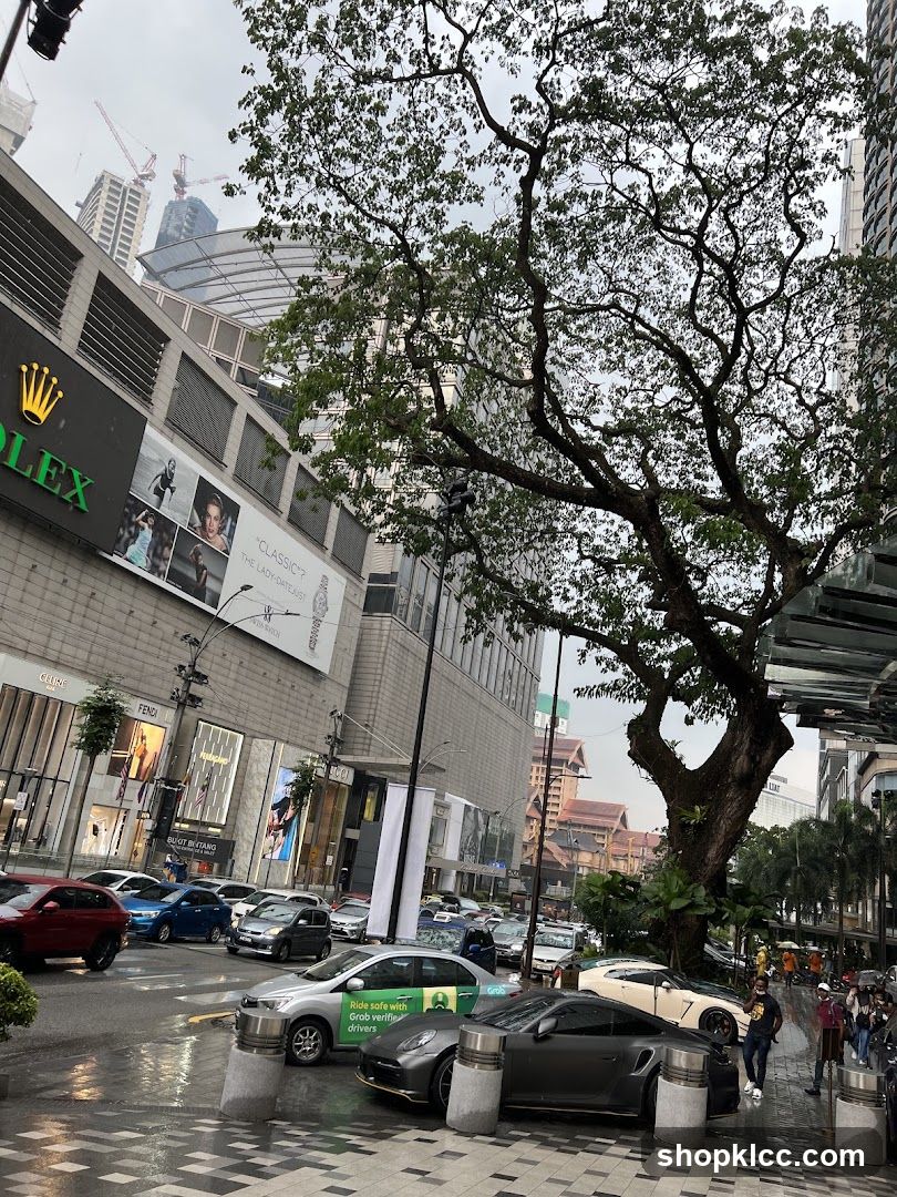 Street Scene with Luxury Stores and Cars