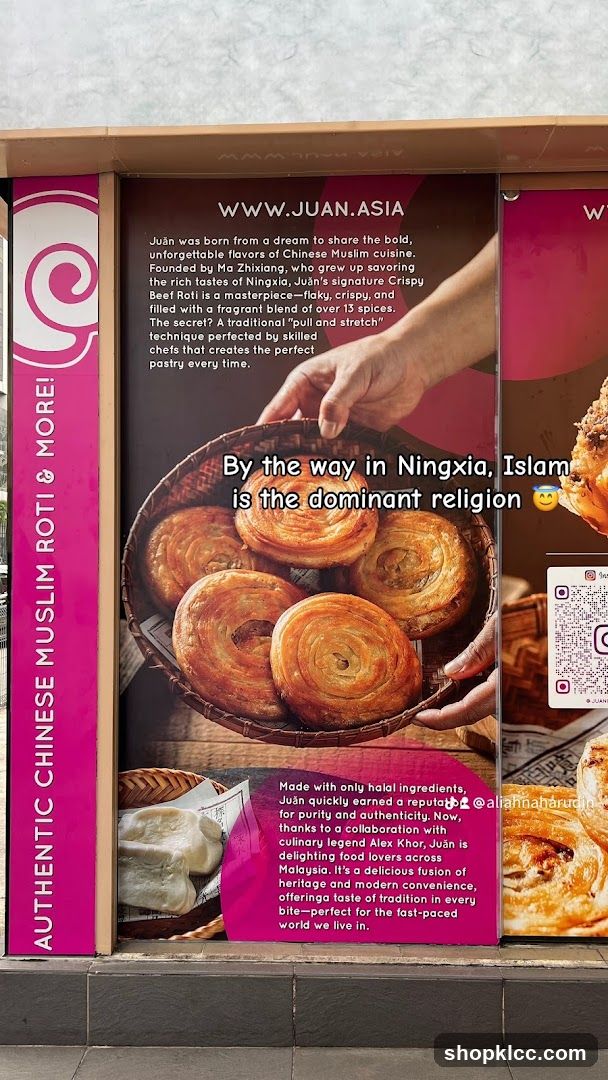 Advertisement for Juăn Crispy Beef Roti