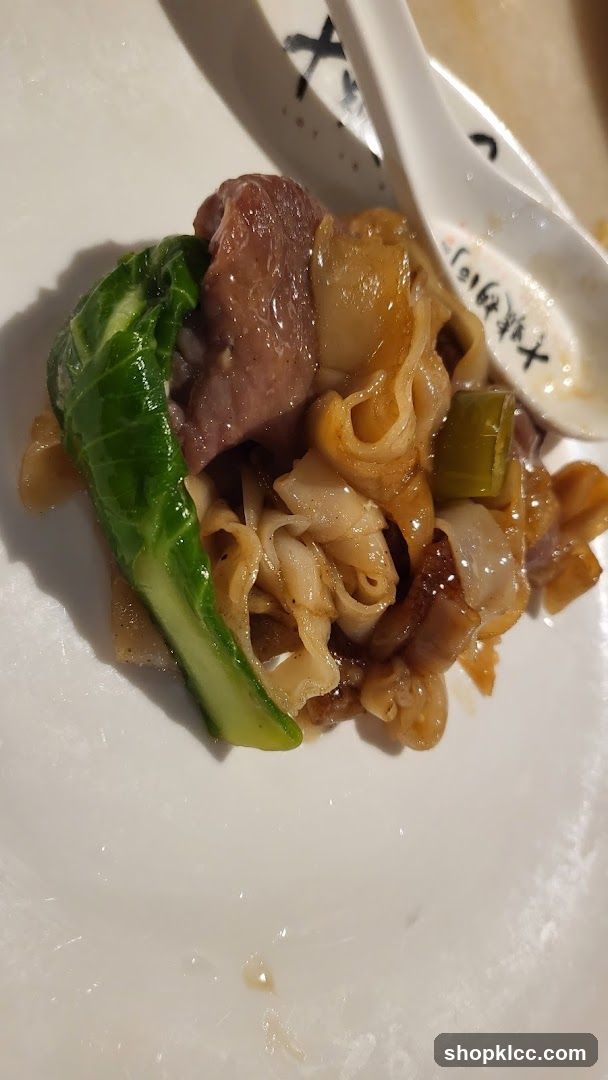 Noodles with Beef and Greens