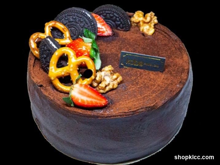Chocolate Cake with Toppings