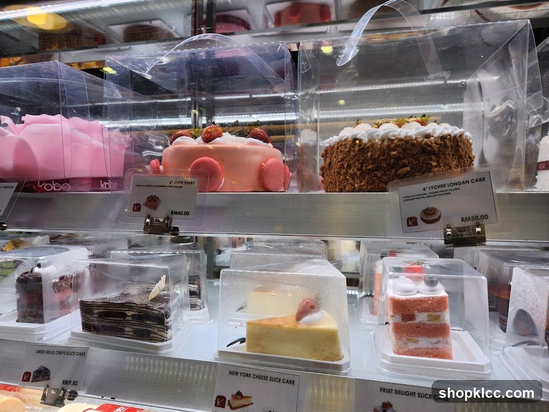 Cakes in Display Case