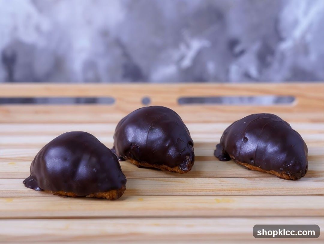 Chocolate-covered pastries