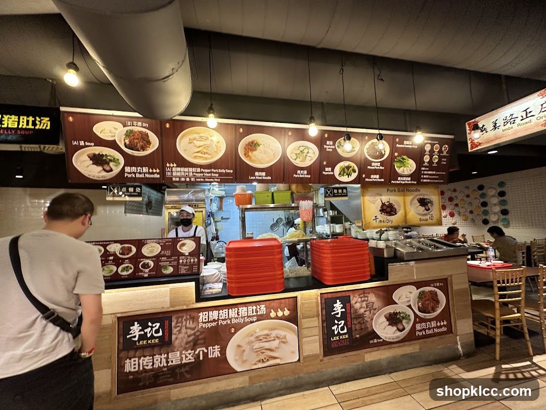 Restaurant Counter with Menu