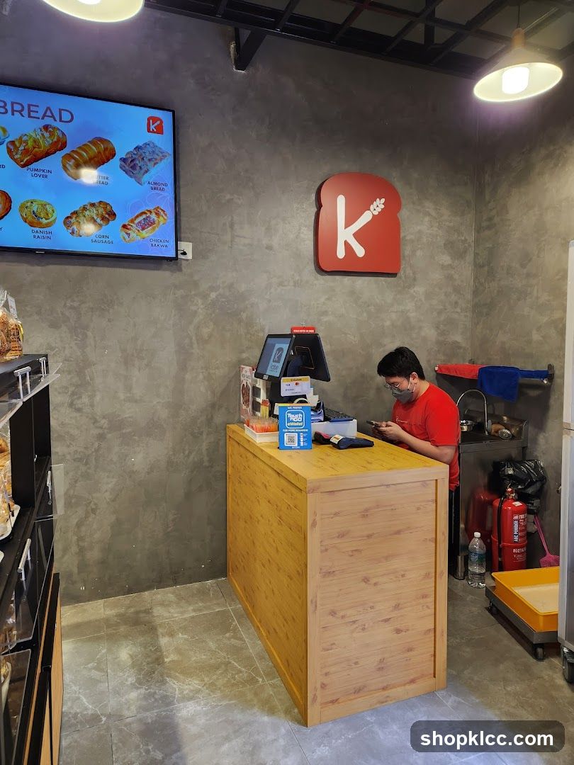 Bakery Counter with Digital Menu