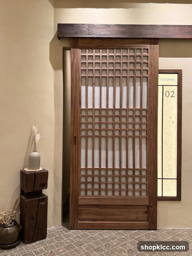 Sliding Door and Occupancy Sign