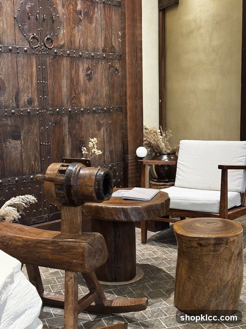 Rustic Interior Seating Area