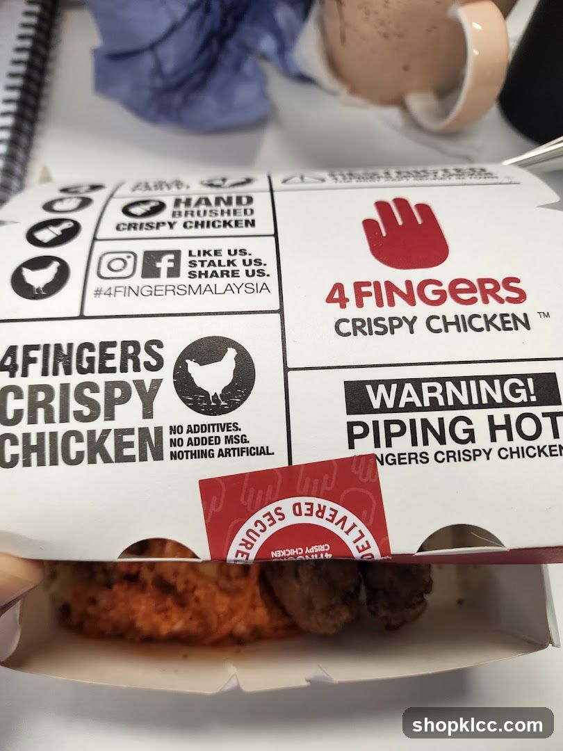 4Fingers Crispy Chicken Packaging