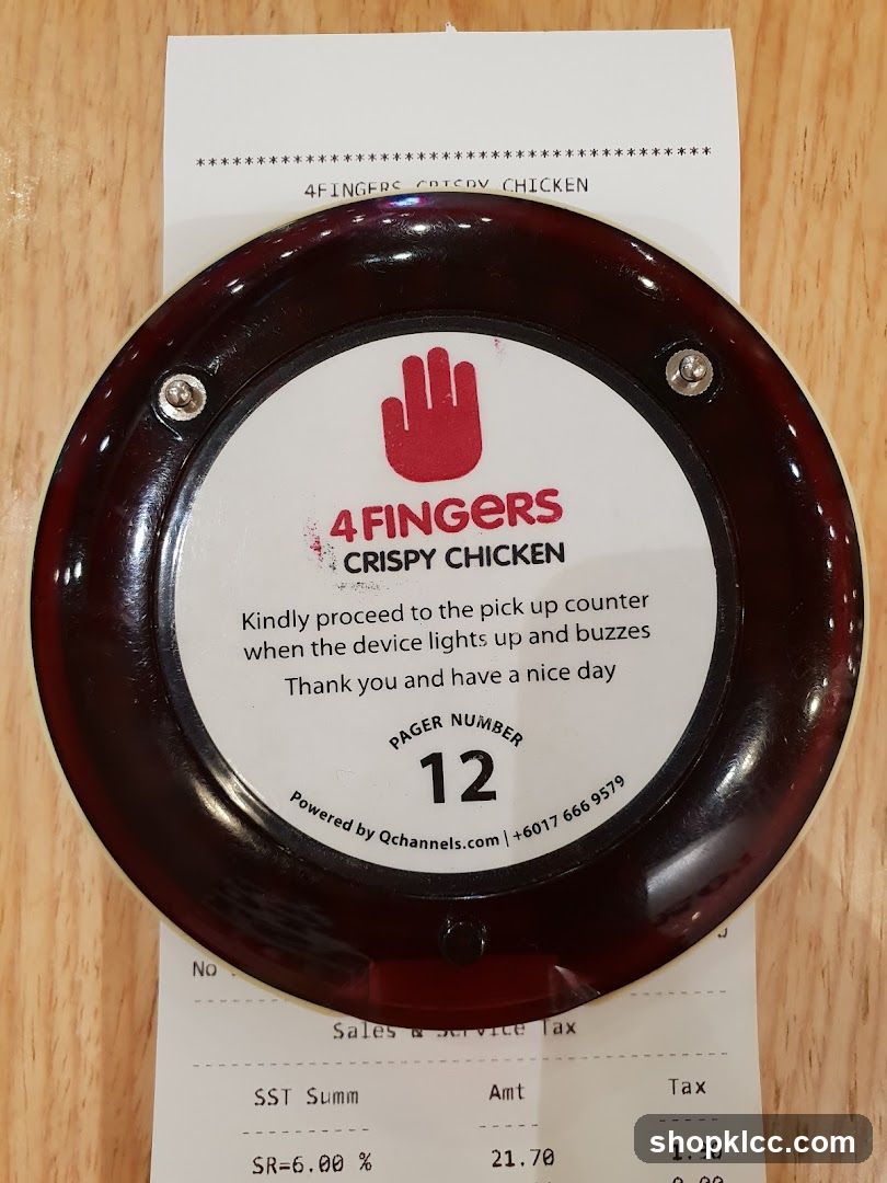 4FINGERS Crispy Chicken Pager