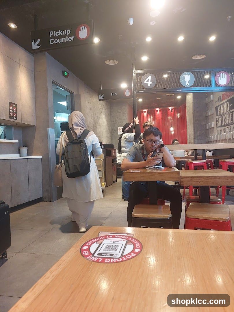 Restaurant Interior with Pickup Counter