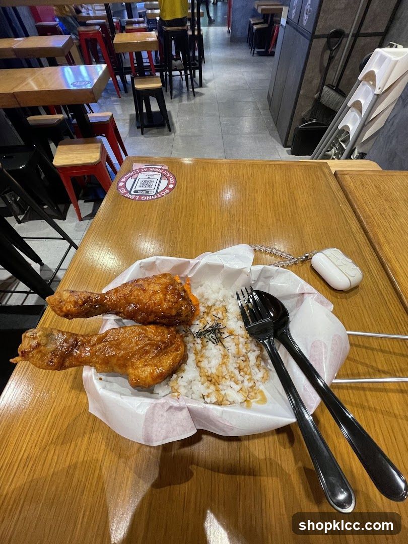 Fried Chicken and Rice