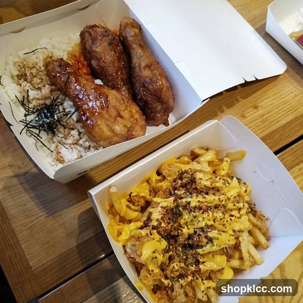 Fried Chicken and Cheese Fries