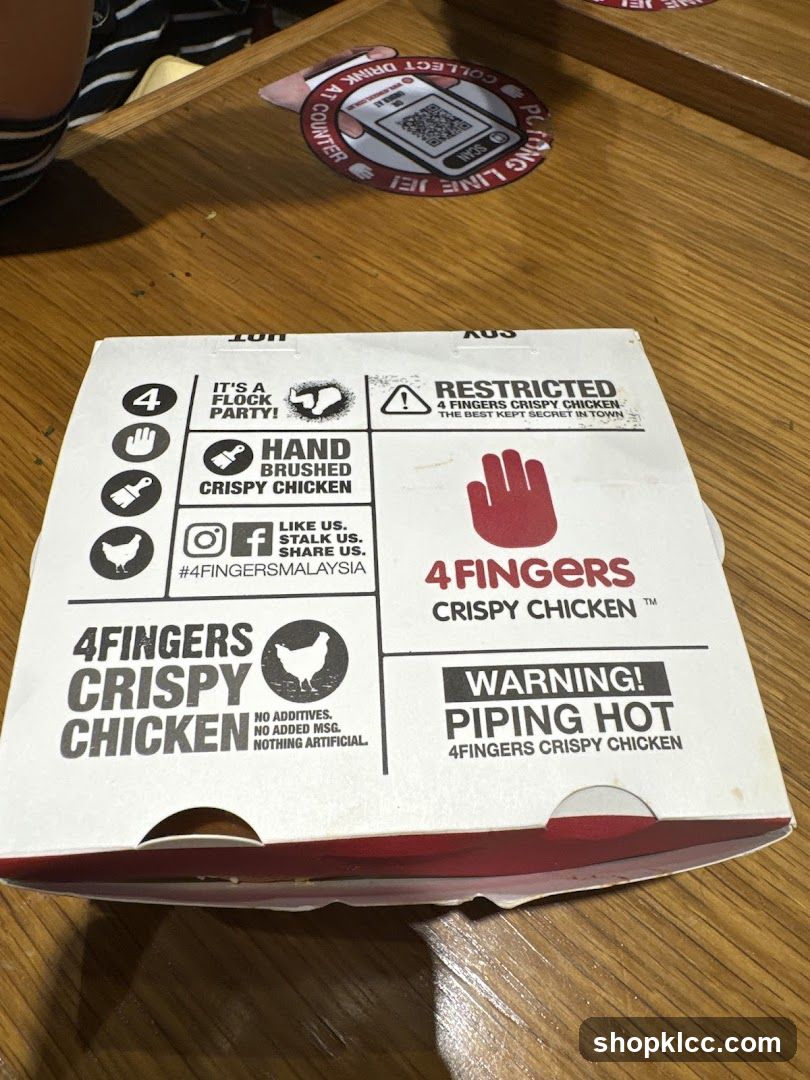 4Fingers Crispy Chicken Packaging