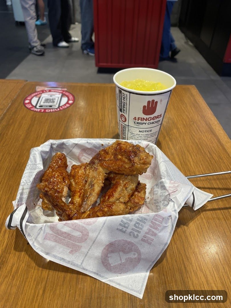 Chicken Wings and Drink